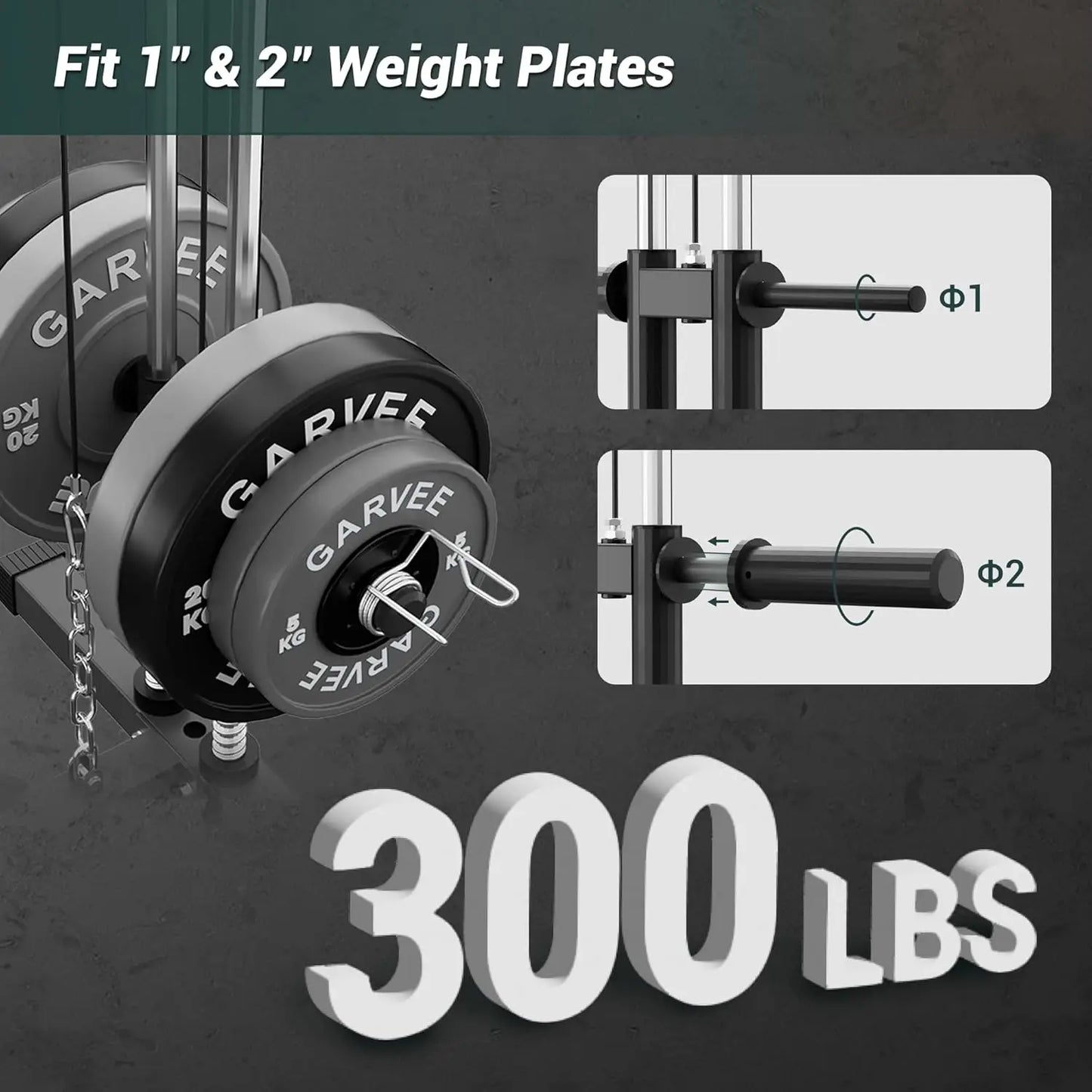 Home Gym Machine Full Body Workout Equipment with Pulley System/Leg Press Support for Strength Training Workout Station