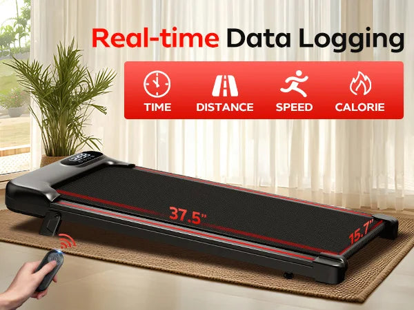 2.5 HP Incline Under-Desk Treadmill/Triple Knee Protection with App and Remote Controls