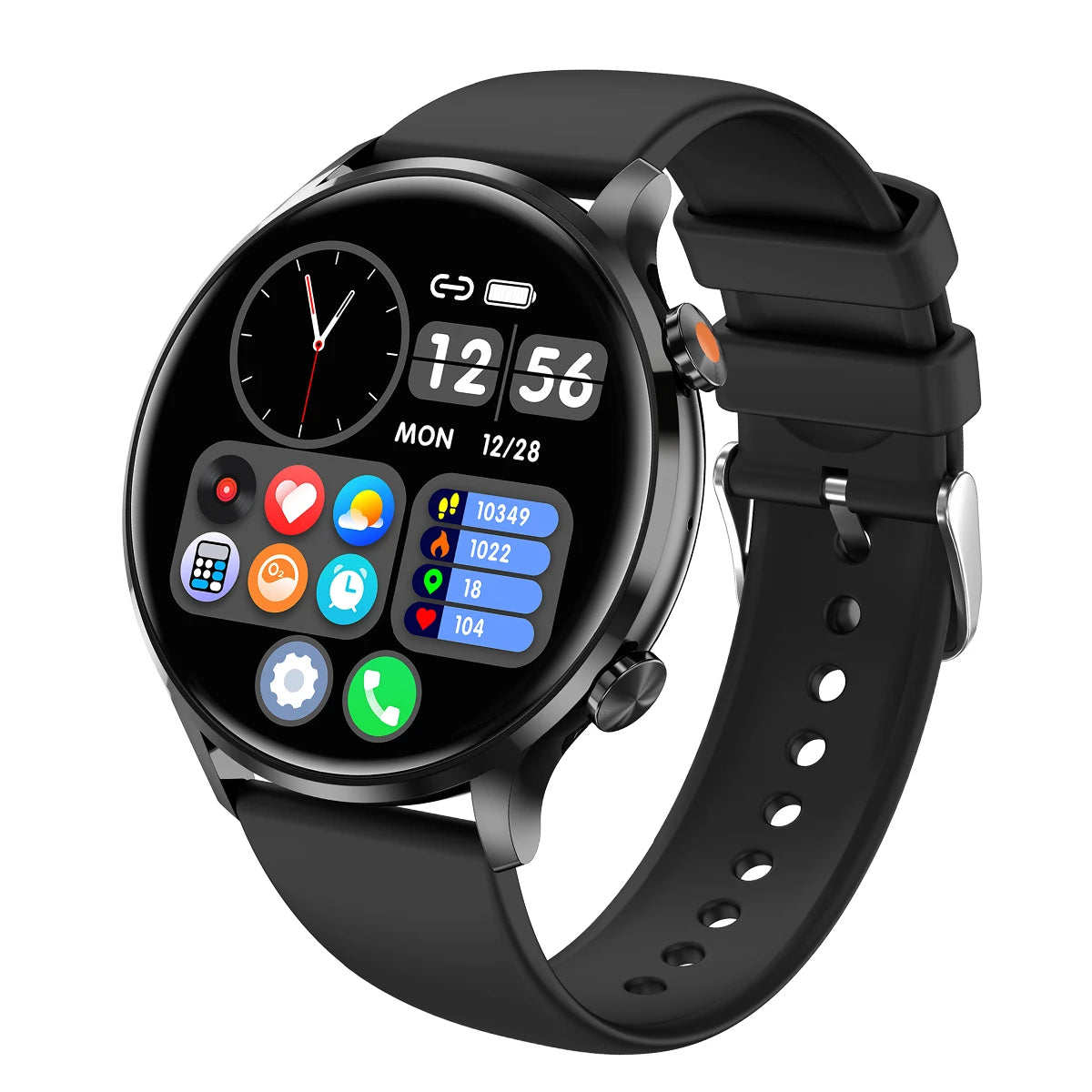 Body Temp Monitor Smartwatch for Women/ Men, 1.39'' HD Touch Screen/with Sleep Monitor/ IP67 Waterproof / 100+Sports/ SMS Alerts