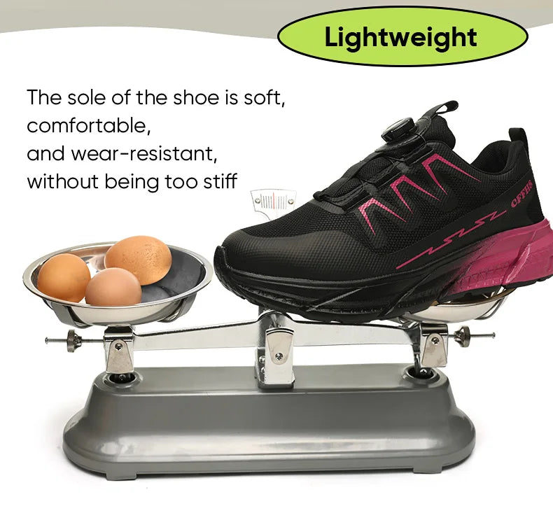 New women's anti-puncture anti-smash/breathable fashion safety protection shoes