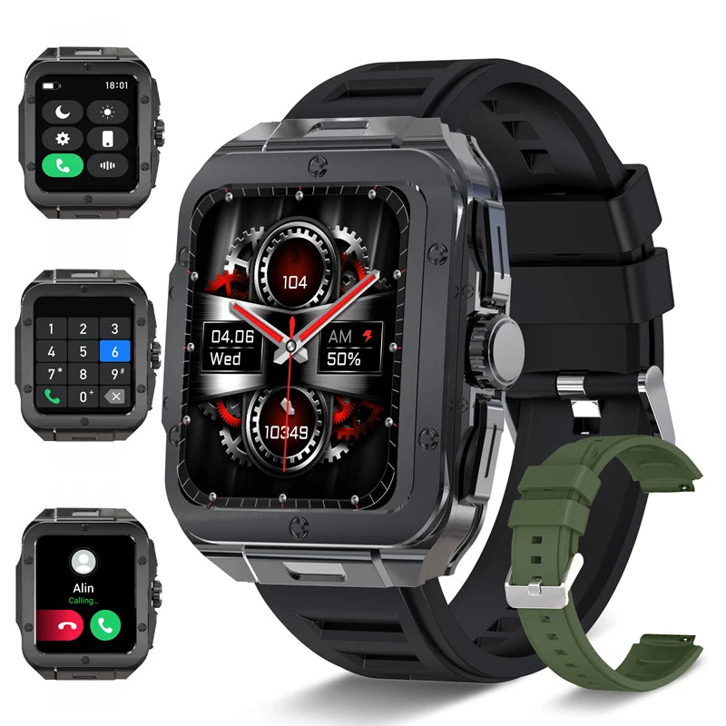 1.85" Touchscreen Smartwatch With 350mAh Battery/Call and Message Alerts Fitness Tracking, Smart Watch For Android & Iphone