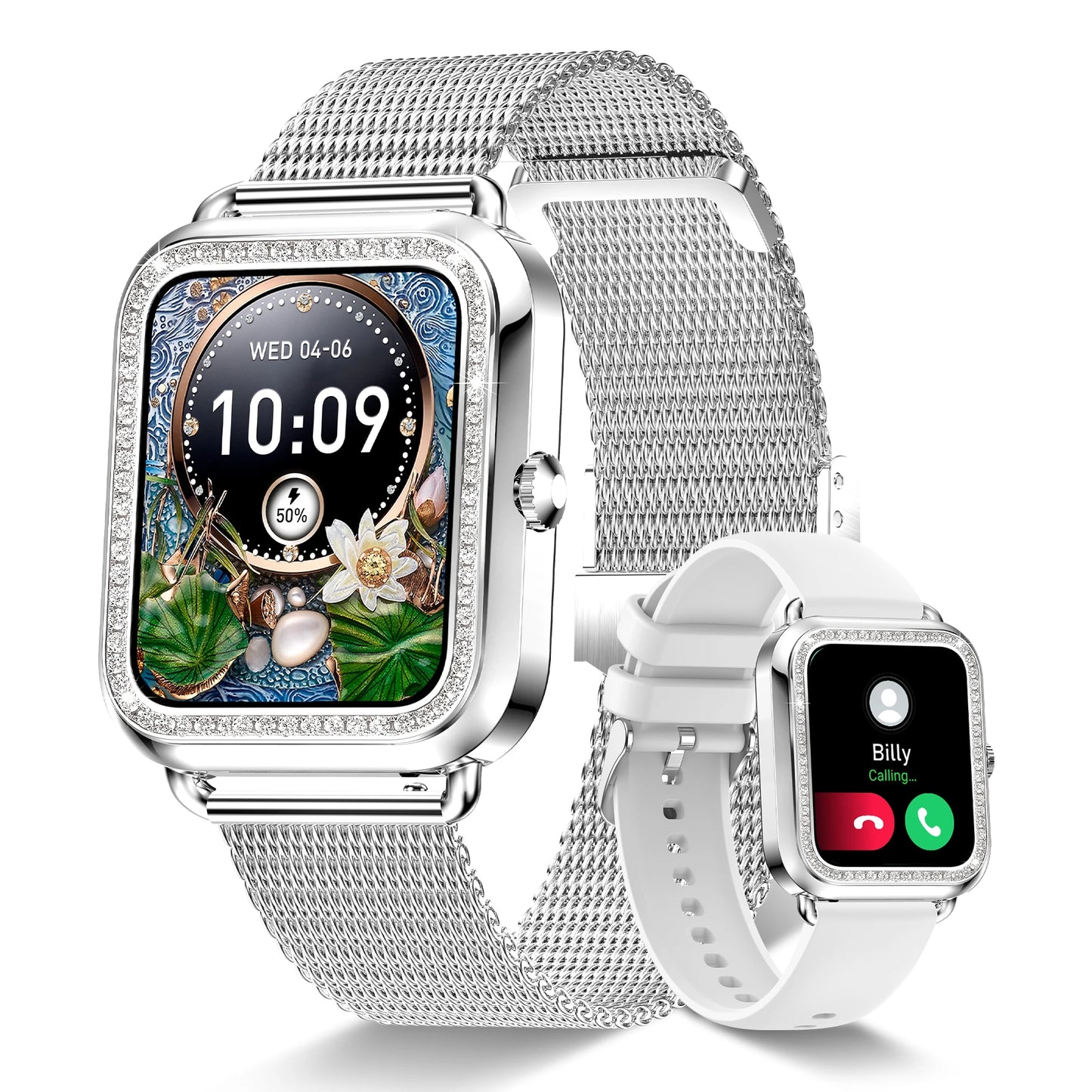 Women's Fashion Wearable Smartwatch (answer/dial)/For Android And IPhone Fitness Watch AI Voice Function