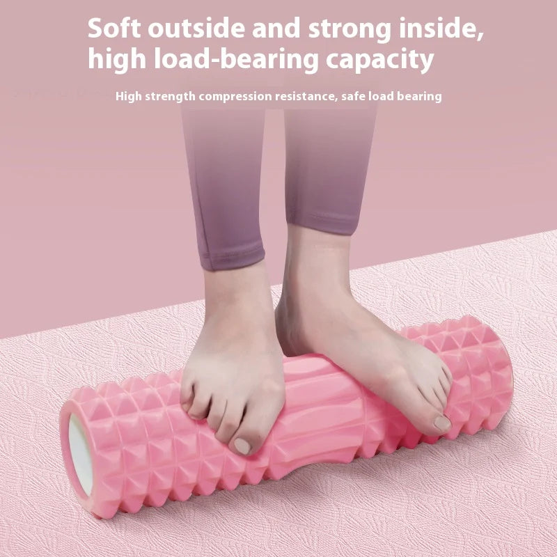 33/45cm Three-dimensional Dot Yoga Foam Roller Body Sculpting Home Gym/Whole Body Muscle Massage Relaxer Sports Rehabilitation