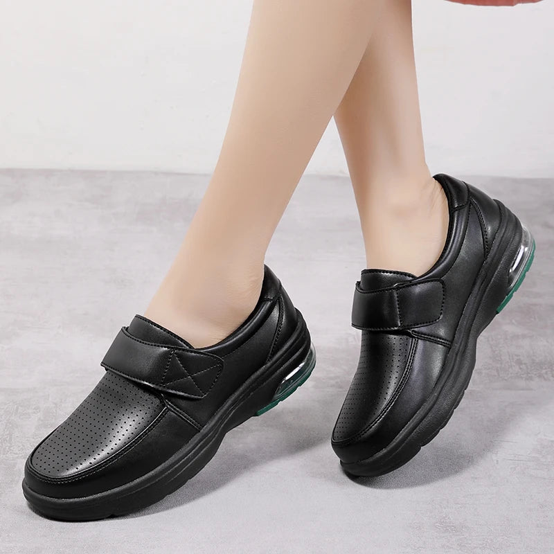 Sneakers Woman Nurse Clogs Shoes - Nursing Women Summer Shoes/Female Health Work Flat Walking Soft Non Slip Nurse Shoe