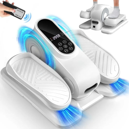 Under the desk elliptical leg fitness machine,12-speed foot and leg/fitness machine portable mini sitting pedal for Home Gym