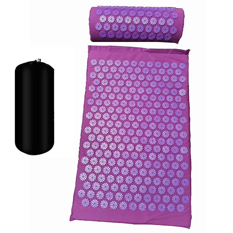 Massager Mat Shakti Mat Massage Yoga Mat Acupressure Relieve Stress/Back Body Pain Spike Mat Acupuncture Massage Cushion