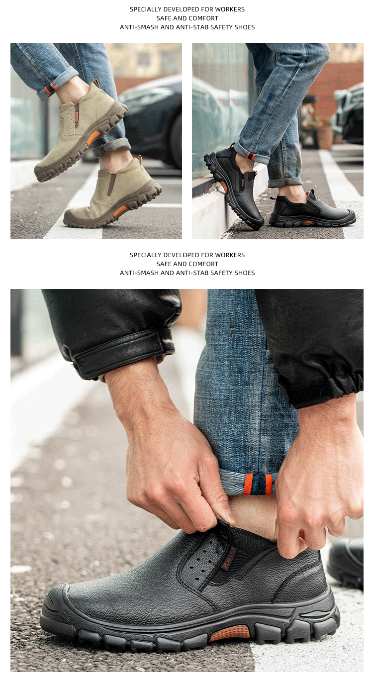 Men Work Shoes Breathable Work Sneakers Composite Toe Safety Shoes/Anti-Puncture Indestructible Shoes Welders Safety Boots