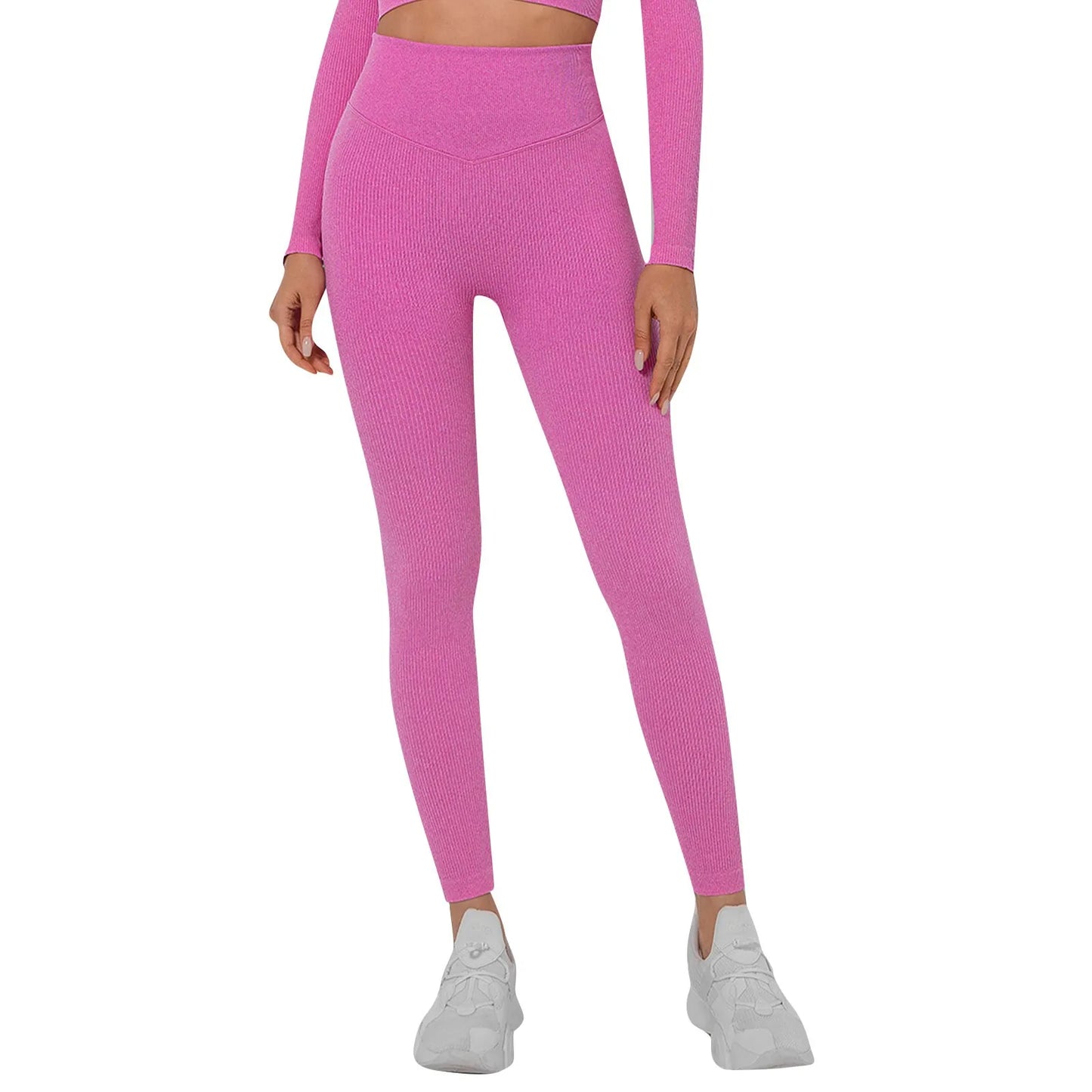 Women's Sports Leggings High Waist Butt Push Up Leggings/Seamless Compression Gym Leggings For Sports Yoga