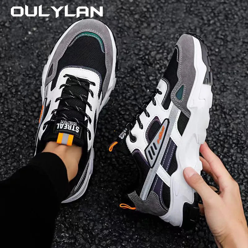 NEW Men's Breathable Mesh Running Sneakers Running Shoes/Outdoor Anti-skid Sports Running Shoes Men Sports Shoes