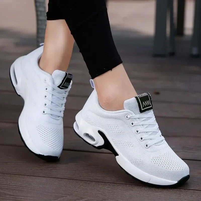Summer Women Sneakers Outdoor Running Air Cushion Sport Shoes/Increase Height Breathable Walk Shoes
