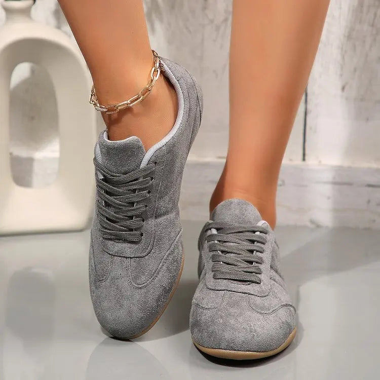 Women's Casual Flat-Soled Non-Slip Wear-Resistant Sport Spring/Autumn Round-Toe Soft And Comfortable Women Single Shoes
