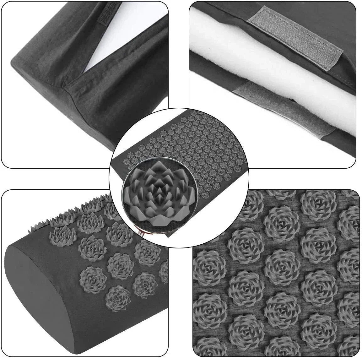Pranamat Eco Lotus Spike Mat Acupuncture Massage Cushion/for Neck Foot Back Yoga Acupressure Massage Mat