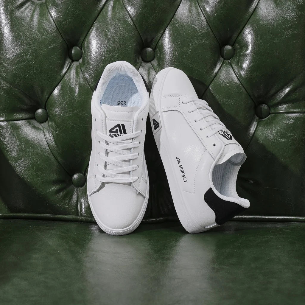 Women's High-Top Platform Sneakers w/Vulcanized Sole White Casual Sport Shoes/for A/W Seasons Streetwear & Daily Use Fashion
