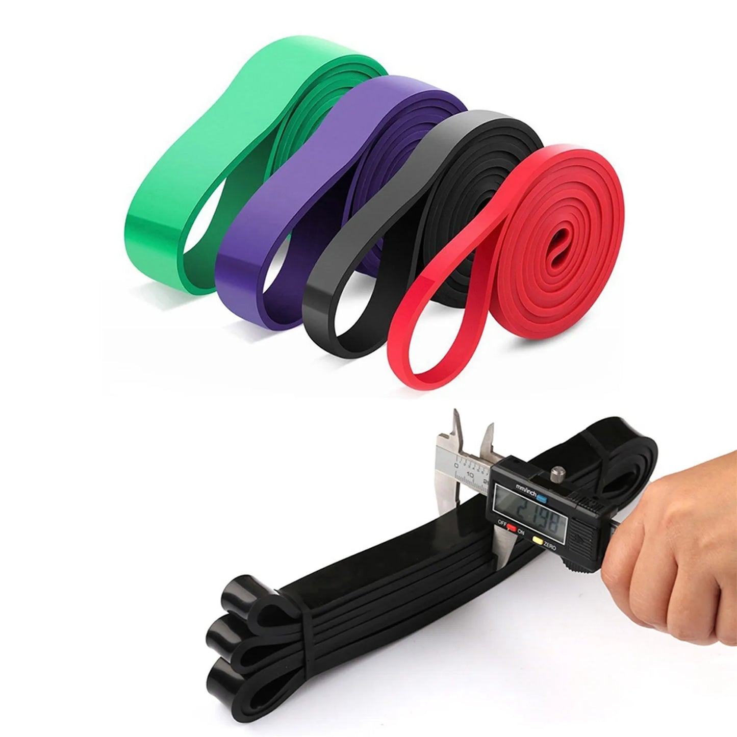 4pcs Loop Elastic Resistance Bands Weight Lifting Bands/Powerlifting Bands Pullup Assistance Bands Yoga Stretch Bands