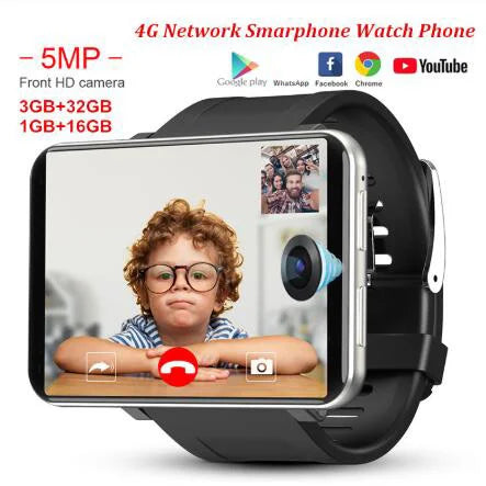 DM100 4G 2.86 Inch Screen Smart Watch Android 7.1 OS Phone/3 GB 32GB 5MP Camera 480*640 Ips Screen 2700mah Battery Smartwatch