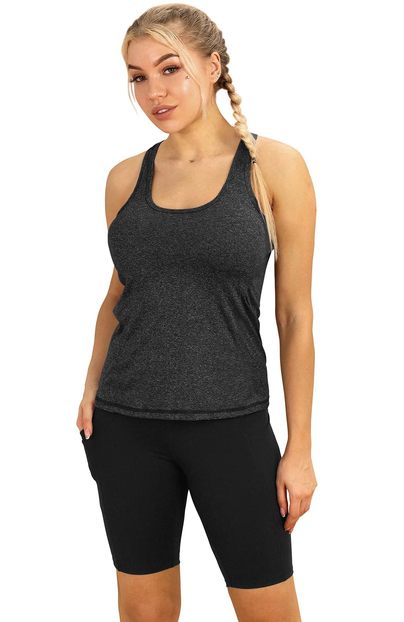 3 Pcs Women Sport tank Tops Loose Yoga Tops Quick Dry/Workout Sport Tops For Women Fitness Sport Yoga Shirt