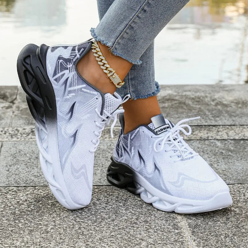Women Casual Sports Shoes Breathable Lightweight Sneakers Anti-slip/Flats Outdoor Running Walking Shoes Female Vulcanized Shoes