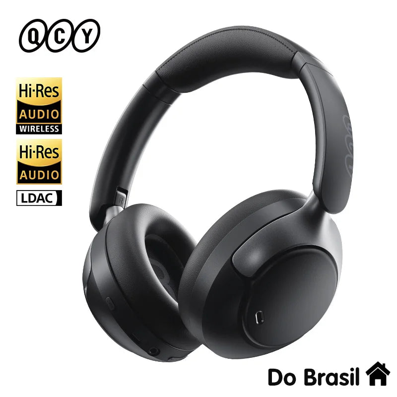 QCY H3 PRO Adaptive ANC Wireless Headphones Over Ear Headset/50dB with LDAC Hi-Res Wireless Audio Bluetooth 5.4 Dual Connection