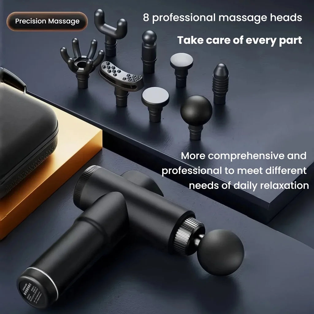 Massage Gun LCD Touch Screen Muscle Fasciitis Pain Relief/Recovery Suitable Alleviating for Athletes and Office Workers