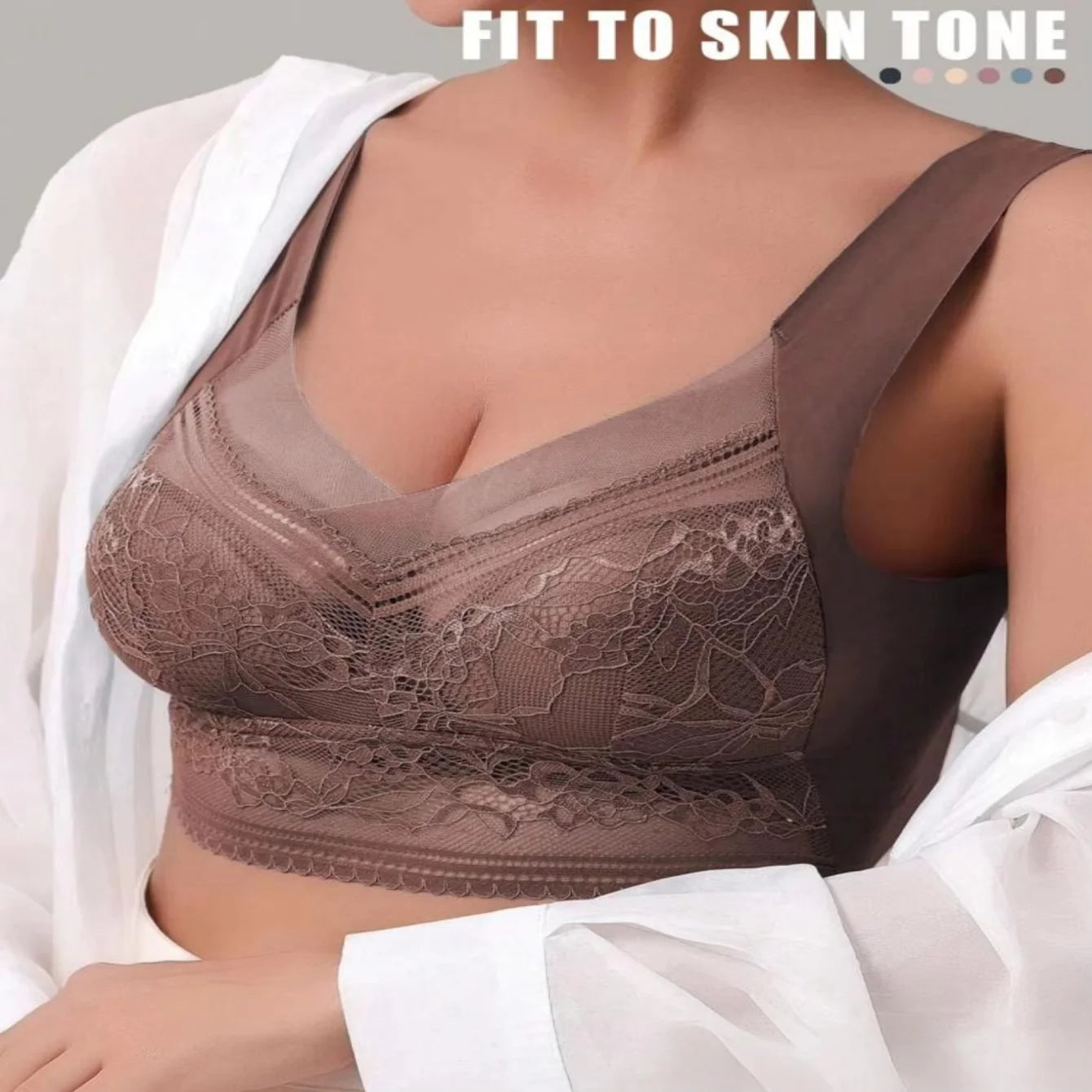 6-piece lace bra set for women's wireless sports bra push up bra/charming chest bra women's bra silk free bra