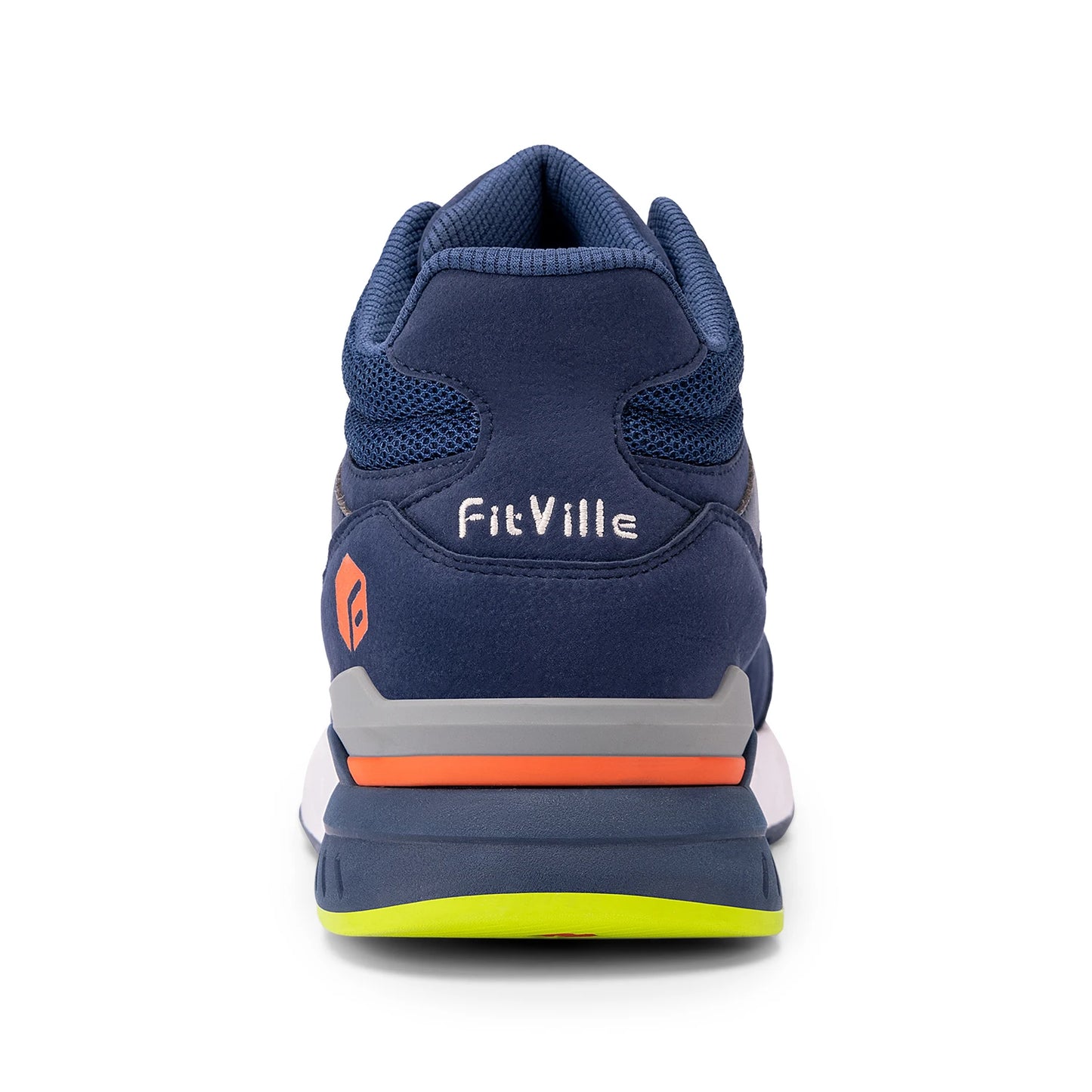FitVille Men's High-Top Basketball Shoes Widened Lightweight Casual Sneakers/Breathable For Male Swollen Feet Relieve Pain