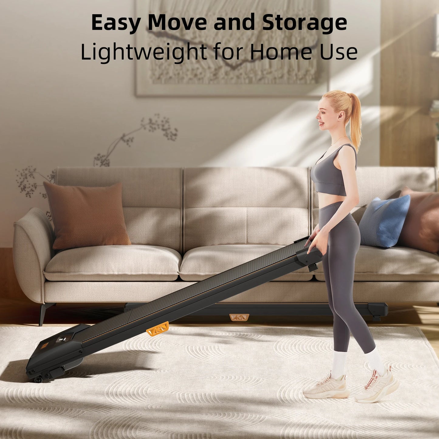 Under Desk Treadmill, Incline Walking Pad Treadmill 330lbs Capacity/2.5HP Portable Treadmills for Home Compact Treadmill Mini