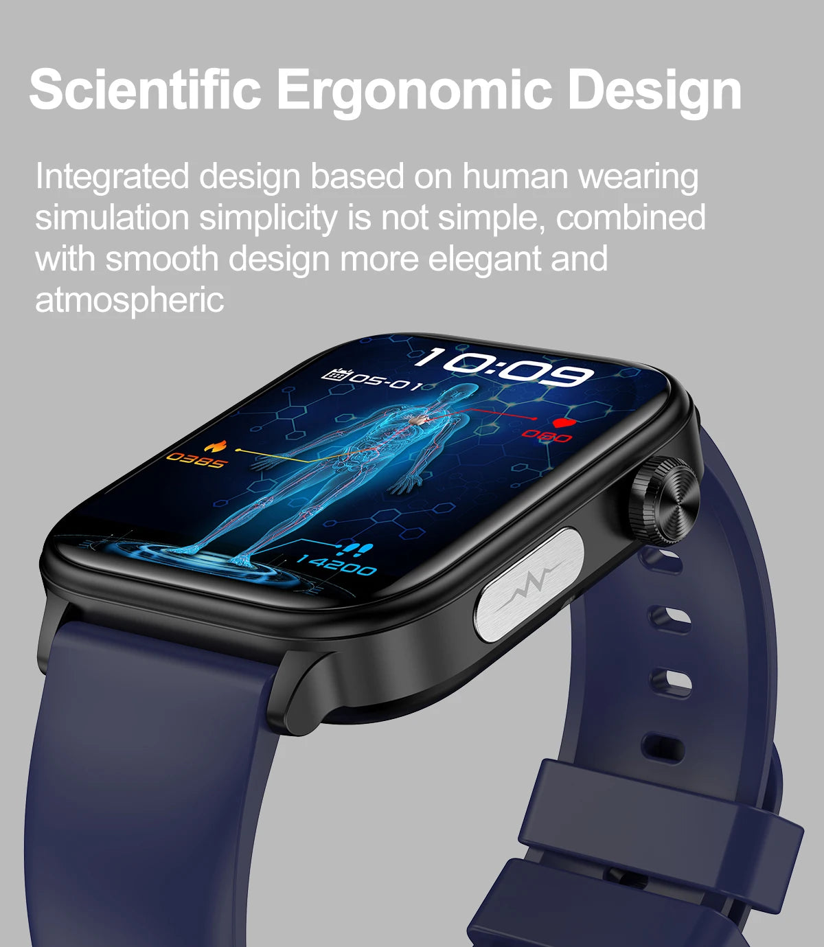 New Al Science Diagnosis Blood Lipids Uric Acid Blood Oxygen/Smart Watch Men ECG+PPG Voice Bluetooth Call Health Smartwatch