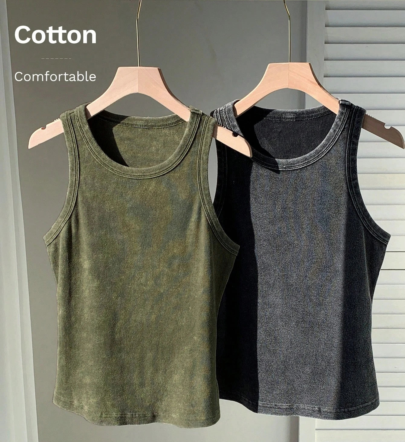 3PCS Set Cotton Camisole Vest Paired Summer Slim Fit Clothing/Simple Versatile Basic Top Breathable Women's Korean Style Tops