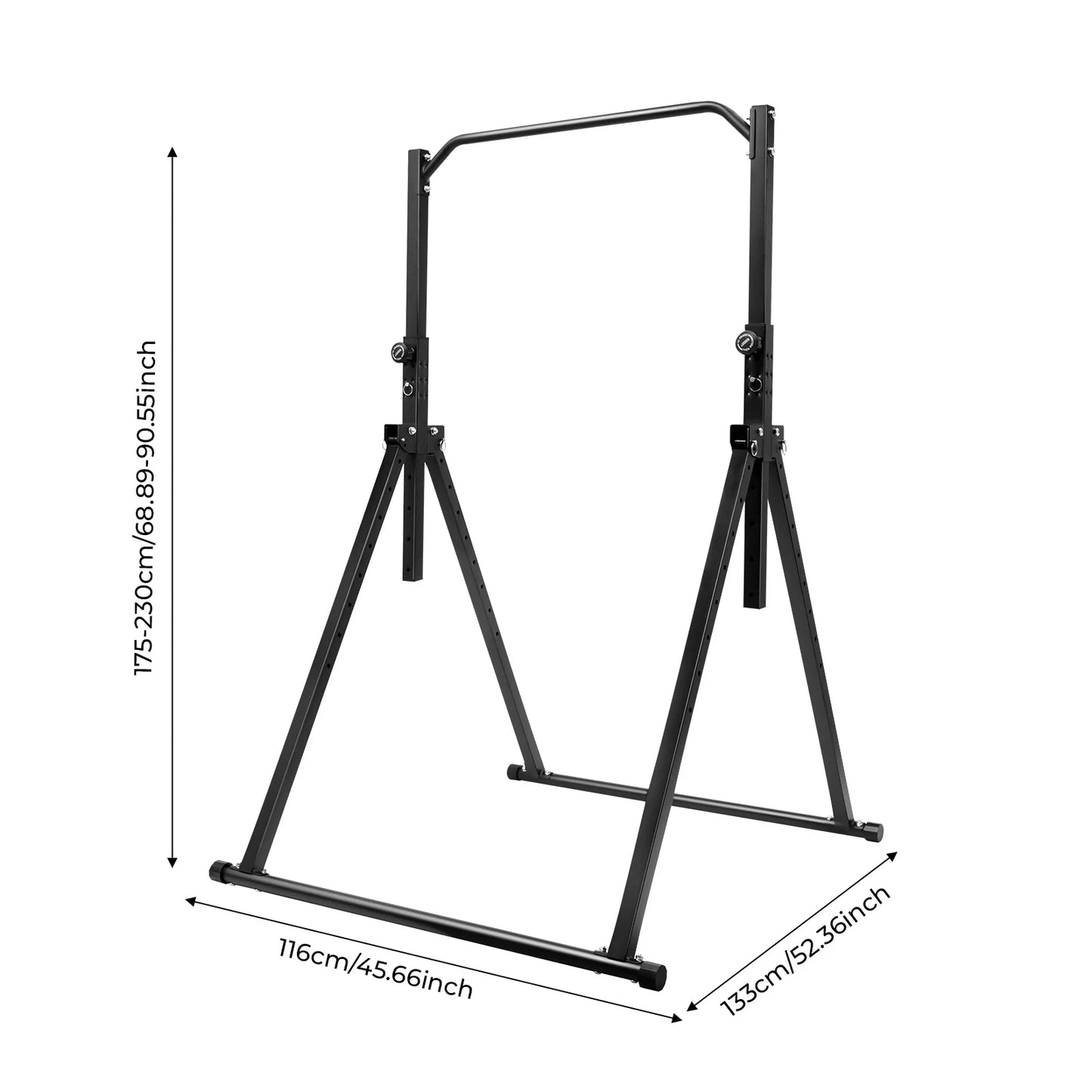 Power Tower Pull Up Bar Dip Station Assistive Trainer for Home Gym/Strength Training Workout Equipment 440lb