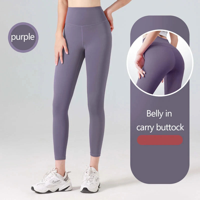 Ribbed Yoga Pants High Waisted Gym Leggings Sport Women Fitness Seamless/Female Legging Tummy Control Running Training Tights