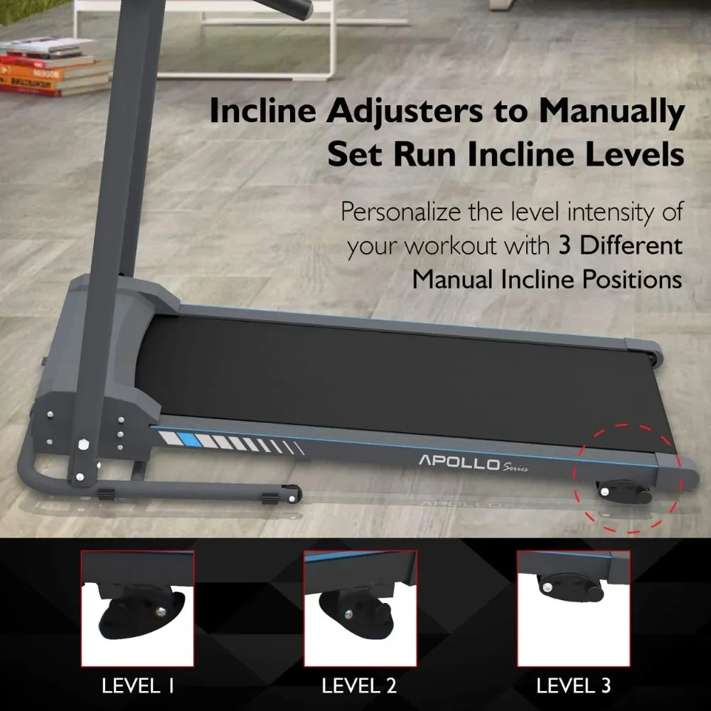Folding Treadmill/Foldable Home Fitness Equipment for Walking & Running/Cardio Exercise Machine