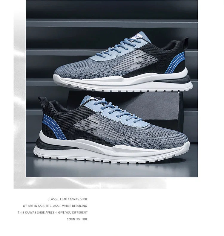 Men's Breathable Mesh Sports Shoes Casual Lightweight Sneakers/Male Comfortable Outdoor Anti-slip Running Shoes