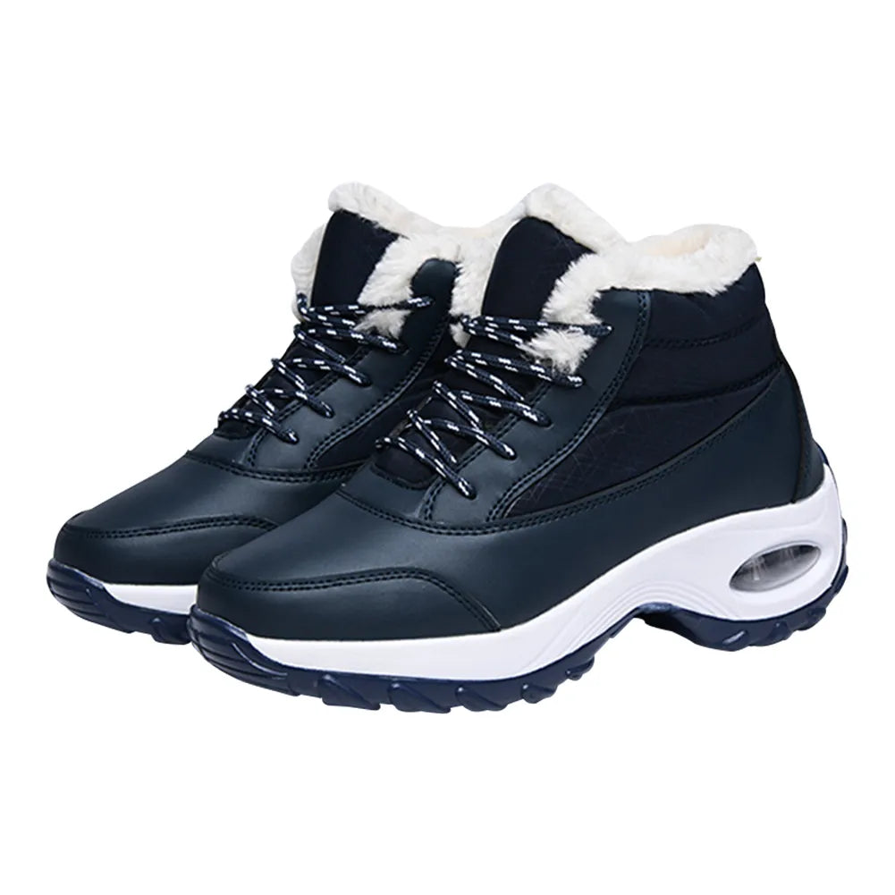 Women High Quality Boots Thick Plush Warm Snow Boot/Women Winter Waterproof Shoes