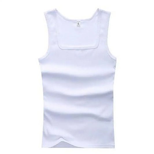 Hot Sale Men's Sleeveless Breathable Fitness Vest Basic Elastic Tank Top/Men's Cotton Bodybuilding T-shirt Classic Color Clothes