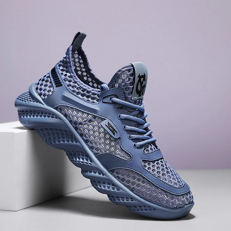 Outdoor Shoes Summer Thin Breathable Mesh Hollowed Out Shoes/for Men's Lightweight Sneakers Sports Running Shoes