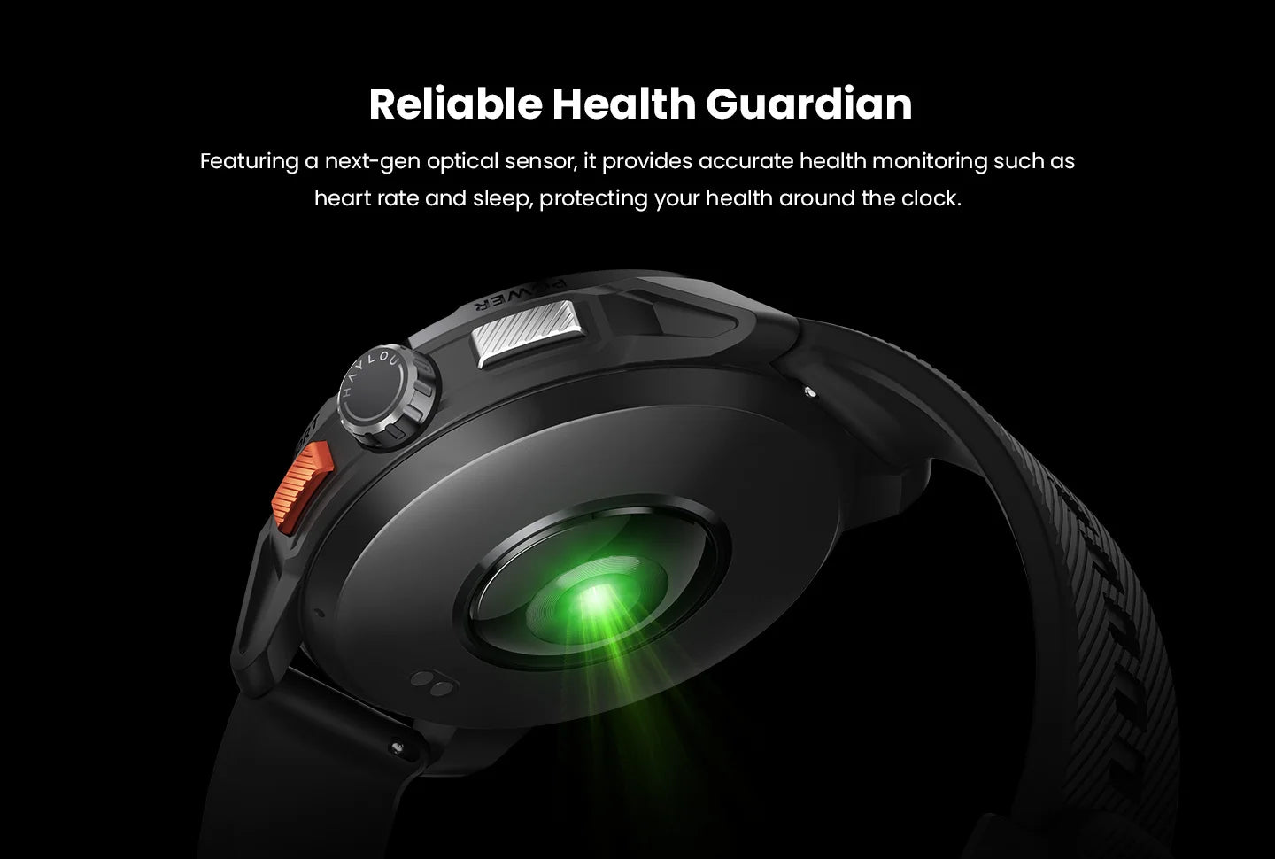 HAYLOU Solar Ultra GPS Smart Watch 1.6” AMOLED Display 60Hz Refresh Rate/Bluetooth Calls 5ATM Water Resistance Sports Smartwatch