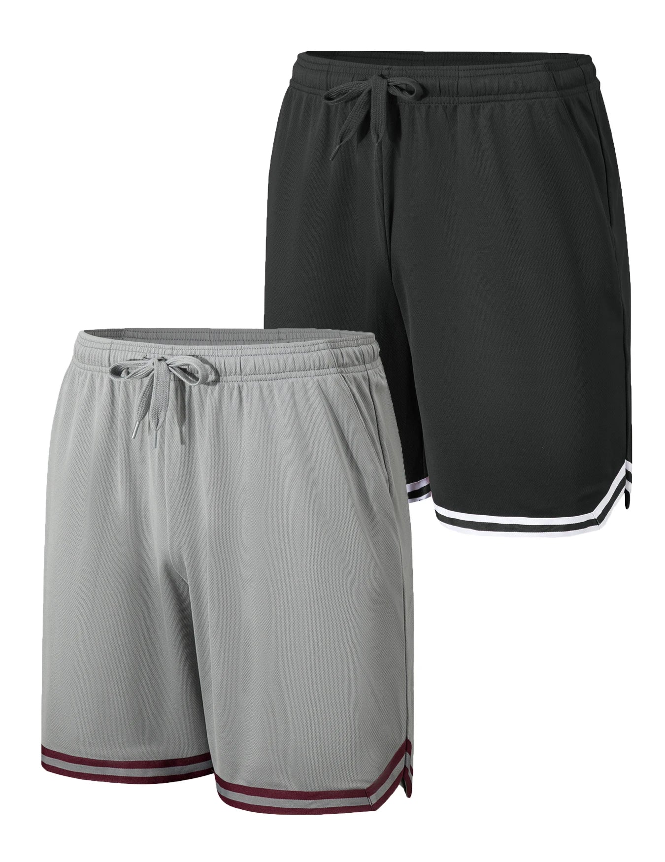 2-piece men's sports shorts lightweight breathable/fast drying fitness training running shorts