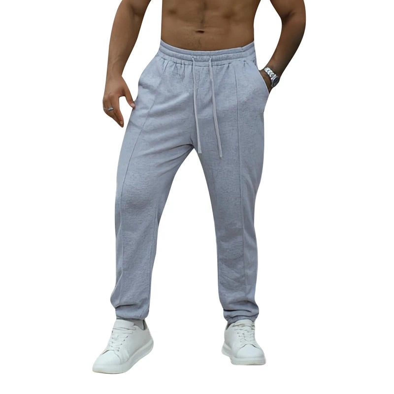 Men s Athletic Sweatpants with Drawstring Waistband/and Pockets Comfortable Loose Fit Joggers for Casual Wear