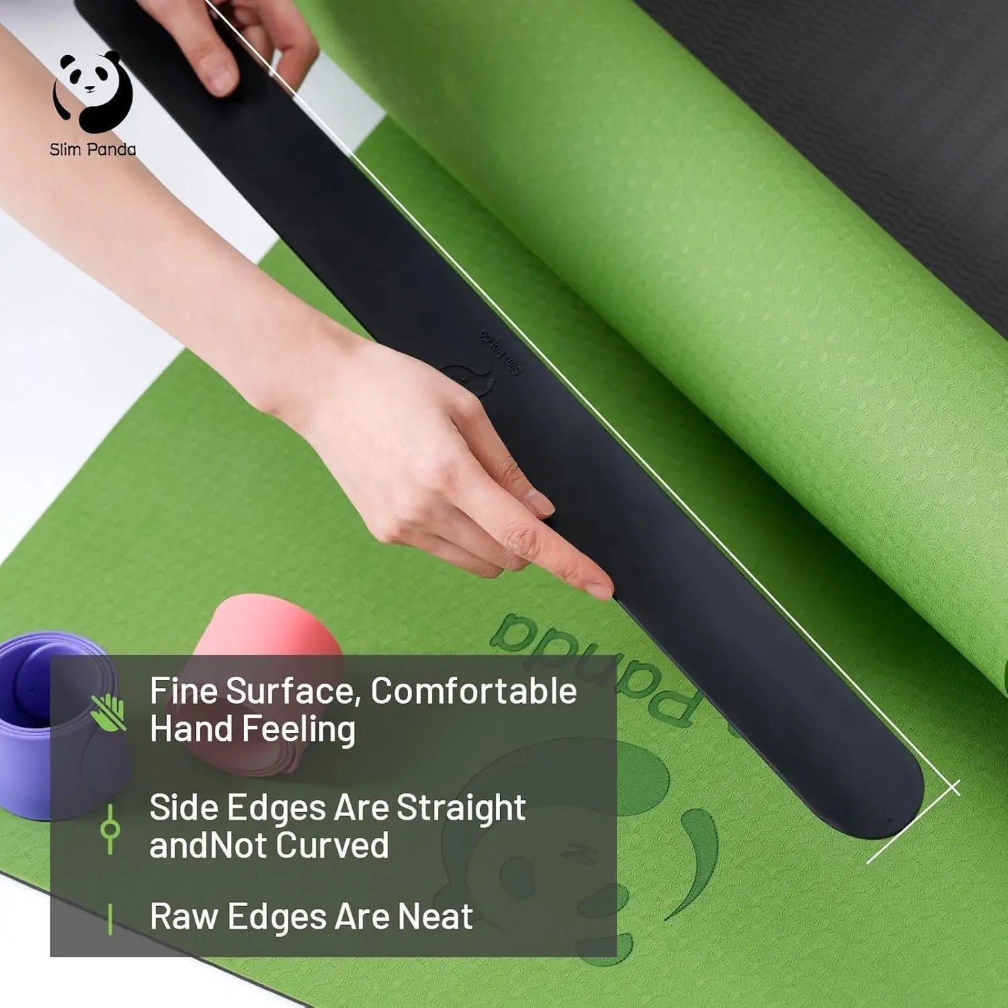 Slim Yoga Mat Strap with Heavy-Duty Clasp/One Snap Secures Mats Tightly Rolled Fits Most Sizes (24" L X 2" W)
