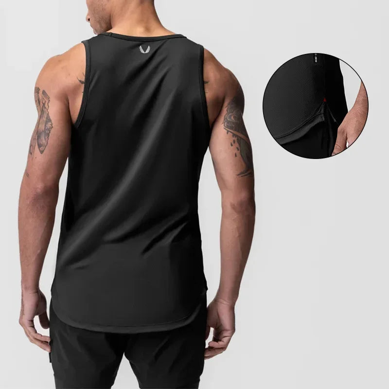 Men's Summer Casual Clothing Breathable Sport Basketball/Tank Top Gym Fitness Workouts Quick Dry Sleeveless Shirts Running Vest