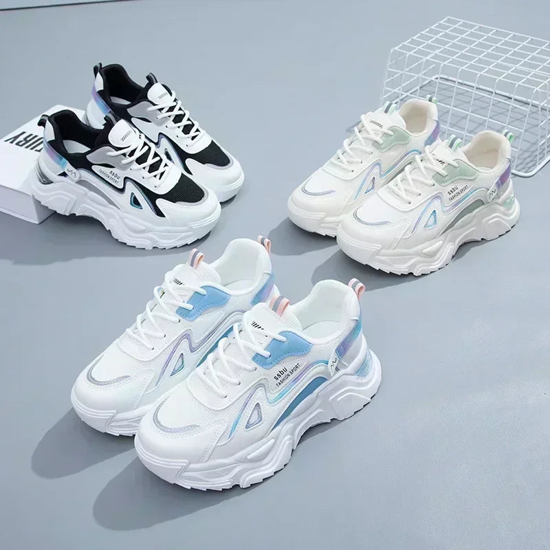2025 Sneakers Women Platform Flat Shoes Woman Shoes/Casual Trainers Ladies Chunky Sneakers Women Shoes