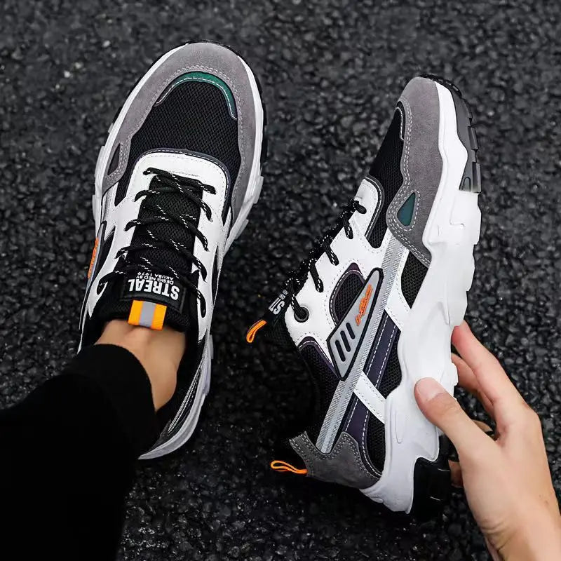 NEW Men's Breathable Mesh Running Sneakers Running Shoes/Outdoor Anti-skid Sports Running Shoes Men Sports Shoes