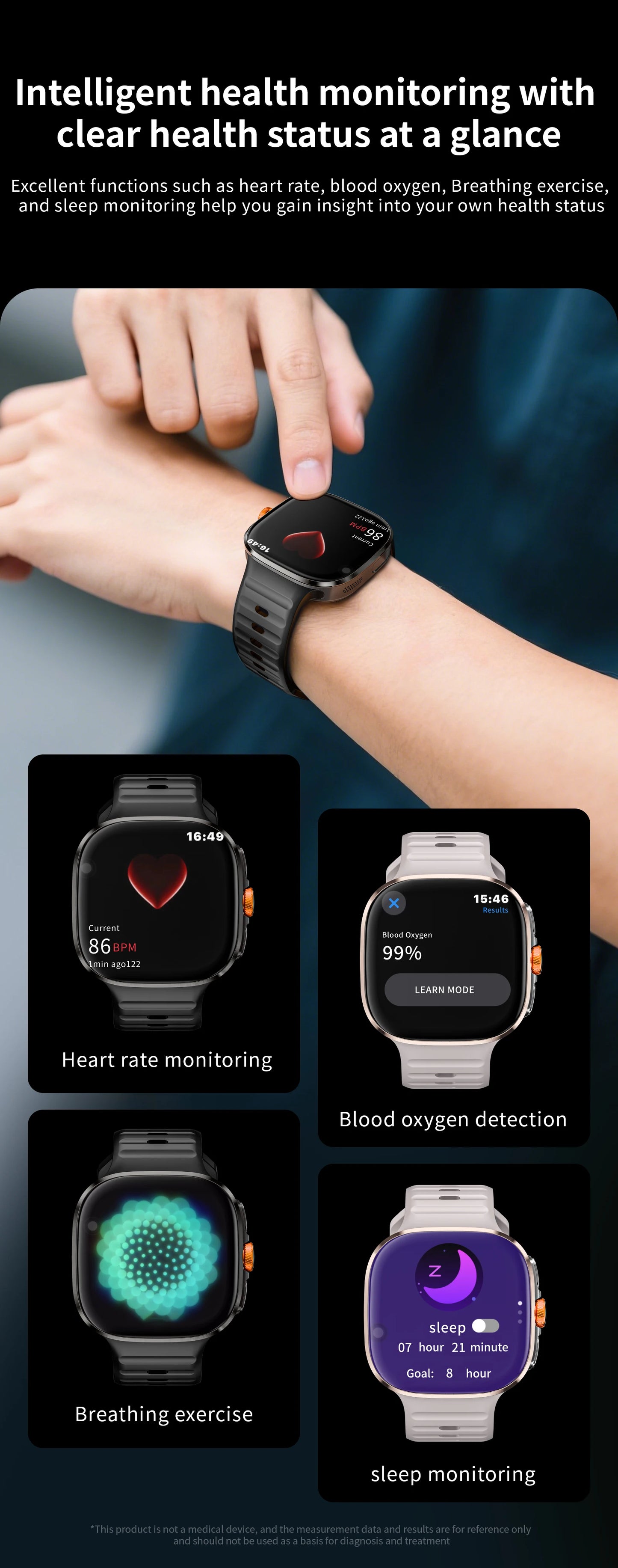 LOKMAT New APPLLP 6 MAX Android Smart Watch Phone Amoled Touch/Screen Rotating Camera AI Translation Function