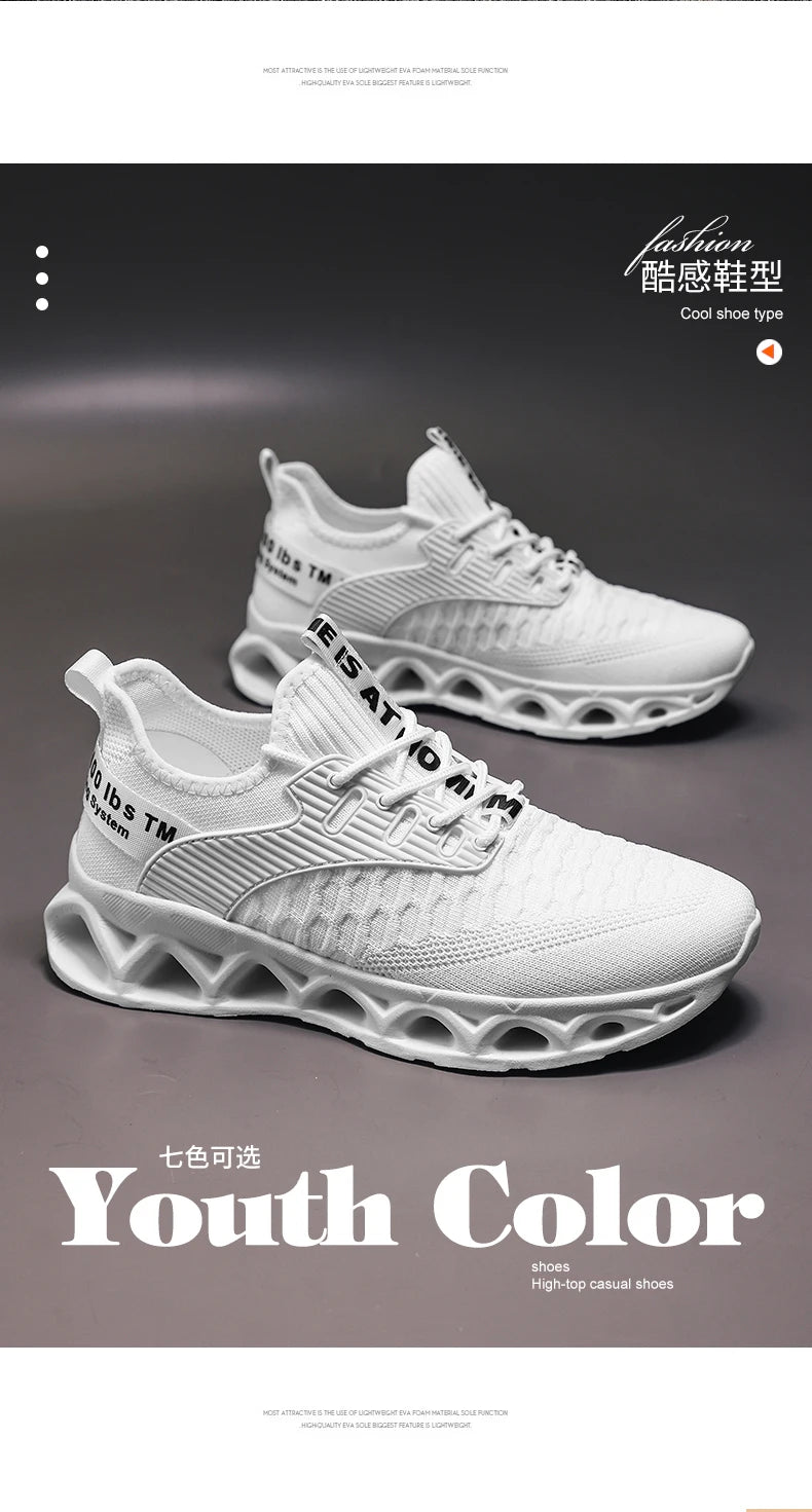 Women's running shoes, lightweight mesh, breathable and comfortable/flat soft tennis shoes, blade sports shoes for women