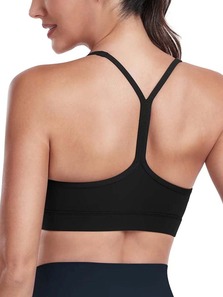 Women Seamless High Impact Sports Bra with Removable Pads/and Cross Back Straps for Yoga Running Workout Fitness