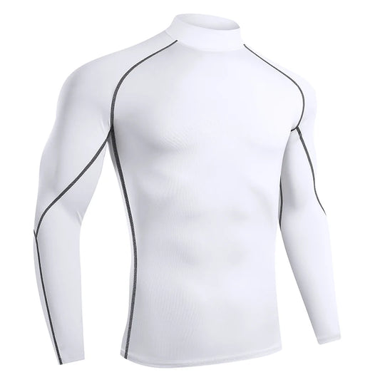 Men Running T shirt Quick Dry Bodybuilding Sport Shirt Long Sleeve/Compression Top  Fitness Tight Rash Guard Gym T-Shirt Men