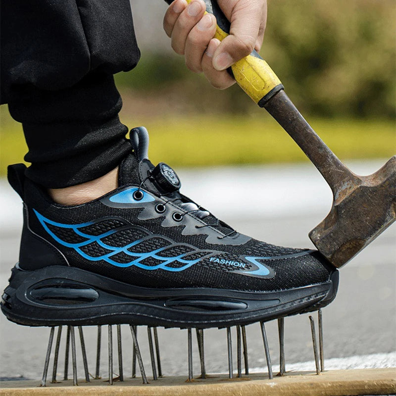 High-density Protective Shoes for men Anti Smashing/Anti Piercing Summer Lightweight Sneakers Work Safety shoes