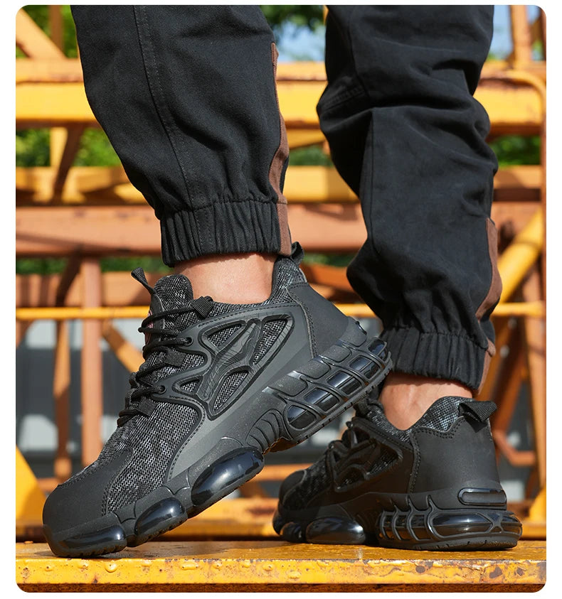 Protective Safety Shoes Men Anti-smash Anti-puncture Steel Toe Work Shoes/Breathable Security Industrial Shoes Men Safety