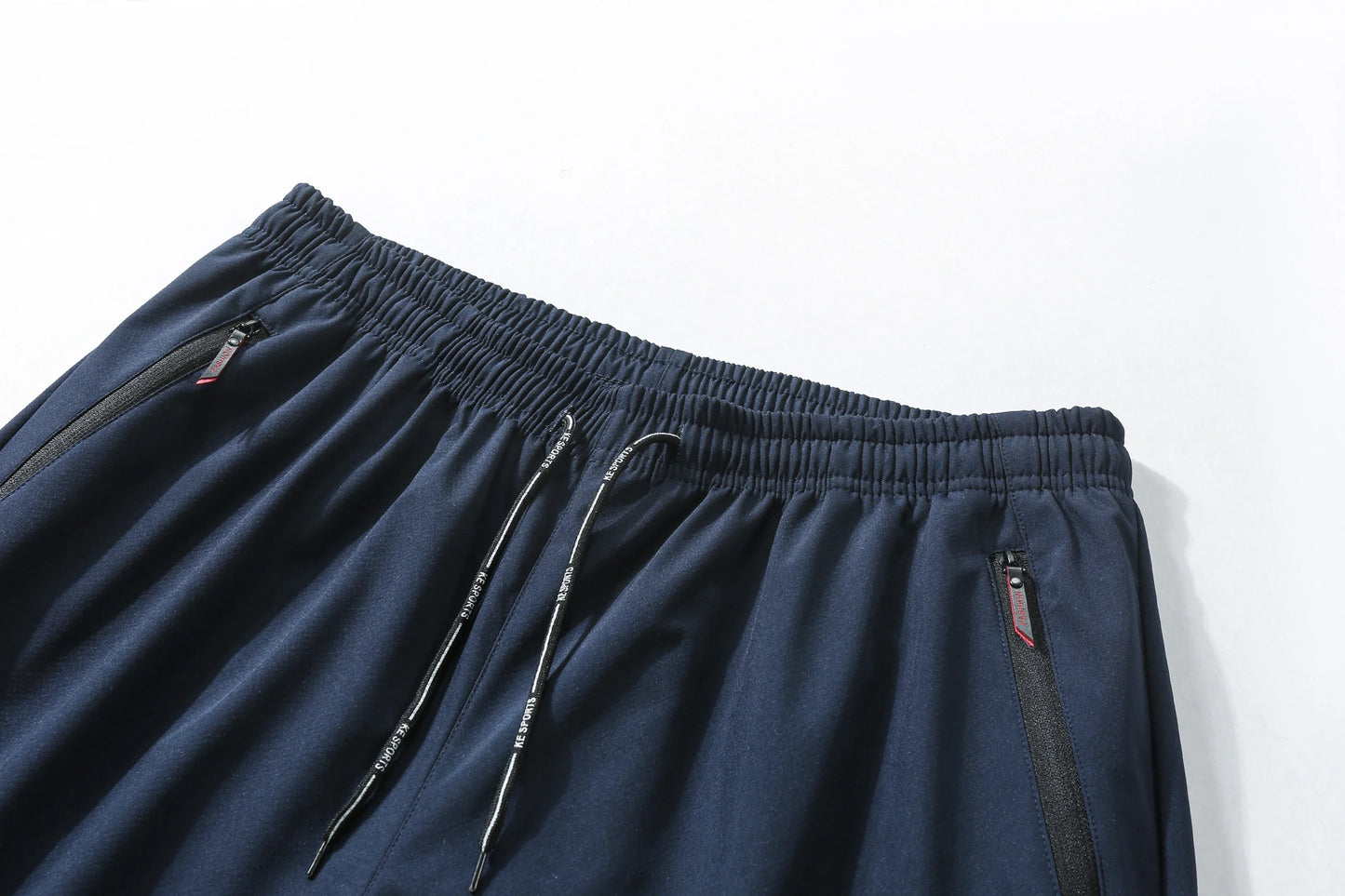 Men's casual pants elastic and form fitting elastic waist jogging/classic men's pants in blue black and grey