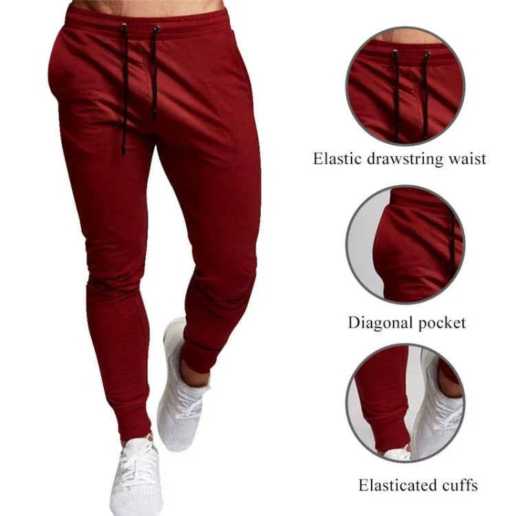 Casual Pants Men's Jogger Sweatpants Large Size Elastic Waist Sports/Casual Trousers Loose Fitness Clothes Spring Thin Pants